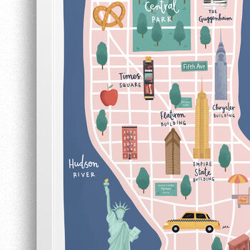 Personalised New York City Map Print, 5 of 6