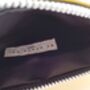 Yellow Glossy Patent Leather Clutch Handbag, thumbnail 7 of 10