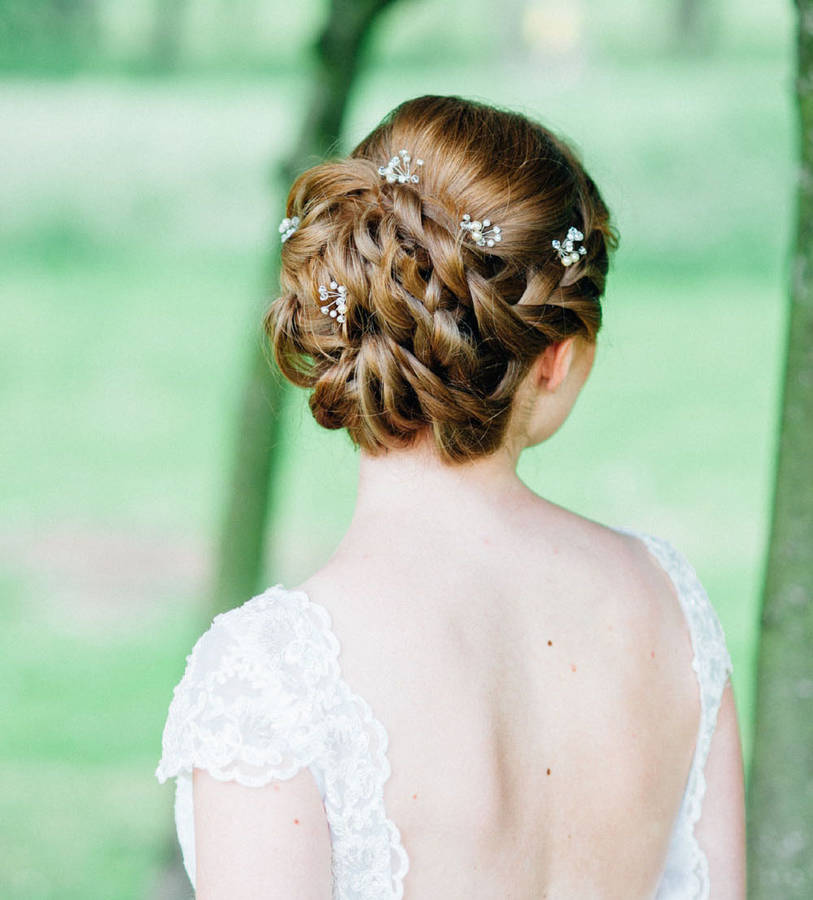 small crystal hair pins by lucie green couture | notonthehighstreet.com