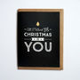 Romantic Retro Christmas Card 'All I Want…', thumbnail 2 of 2