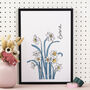 Birth Flower Illustrated Prints, thumbnail 3 of 12