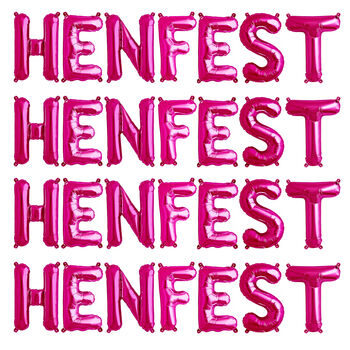 Henfest 16 Inch Hen Party Balloons Hen Do Balloons, 6 of 6