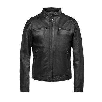 Mens' Luxury Sheepskin Leather Jacket, 4 of 11