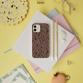 Abstract Lines Pattern Biodegradable Phone Case, 5 of 7