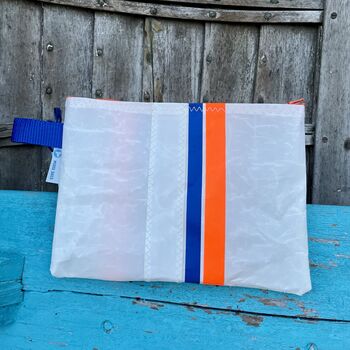 No4 Small Recycled Multifunctional Sailcloth Pouch, 5 of 7