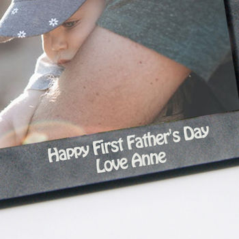Personalised Stone Effect Father's Day Photo Frame, 3 of 4