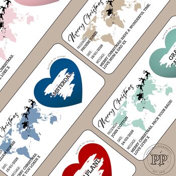 Personalised Christmas Boarding Pass, Surprise Scratch Reveal Card, 9 of 9