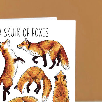 Foxes Watercolour Greeting Card, 7 of 7