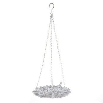 Personalised Vintage Floral Hanging Garden Bird Dish, 2 of 7
