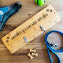 Personalised Dog Lead Hook Holder Happiness Is A Long Walk With, thumbnail 1 of 5