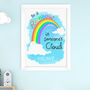 Personalised Kid's Rainbow Wall Print, thumbnail 1 of 12