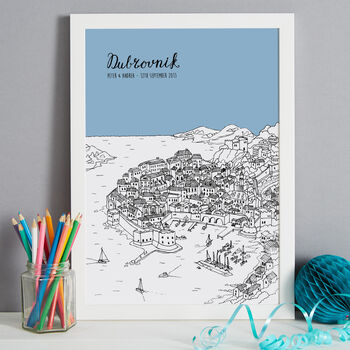 Personalised Dubrovnik Print, 7 of 10