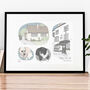 Personalised 70th Birthday Gift Drawing Illustration, thumbnail 3 of 7