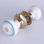 G Decor Positive Energy Aura Set Of Handcrafted Ceramic Porcelain Mortice Door Handles, Internal Turning Knobs For Room Doors, thumbnail 4 of 5