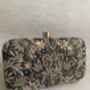 Black Handcrafted Rectangular Clutch Bag, thumbnail 1 of 9