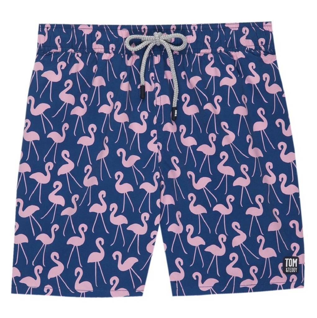 Men's Rose Flamingo Swim Shorts By Tom and Teddy | notonthehighstreet.com