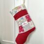 Luxury Patchwork Christmas Stocking, thumbnail 7 of 12