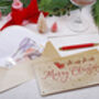 Christmas Money Envelopes With Santa On Sleigh Design For Gift Cards, Concert Tickets And Vouchers, thumbnail 3 of 3
