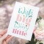 Wish Big Worry Little, Pastel And Gold Foil Print, thumbnail 1 of 2