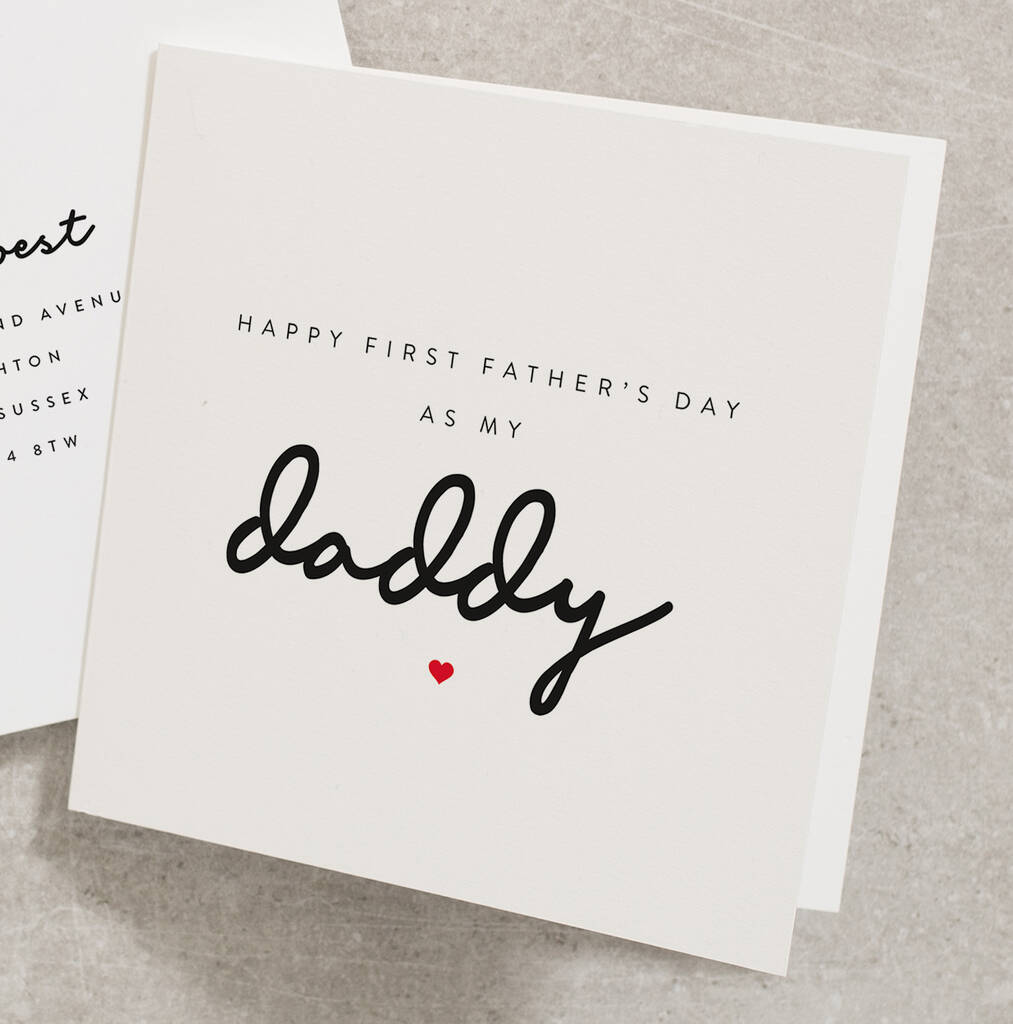 Happy First Fathers Day Card By Twist Stationery