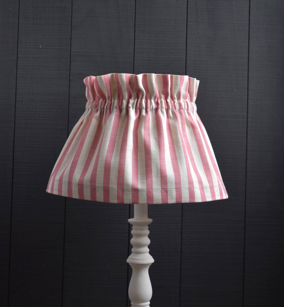 Dolly Candy Pink Stripe Scrunchie Lampshade, 1 of 2