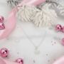 Sterling Silver Christmas Snowflake Charm Necklace, thumbnail 7 of 8