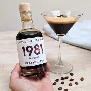 Personalised Special Year Espresso Martini With Music, 5 of 7