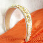 Mixed Shell Gem Texture Headband In Cream, thumbnail 2 of 3