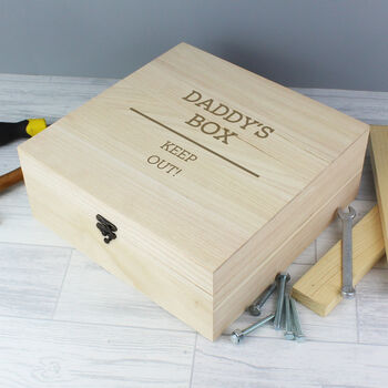 Personalised Wooden Garden Bits And Bobs Storage Box, 4 of 4