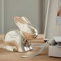 Personalised Silver Plated Rabbit Money Box, thumbnail 2 of 5