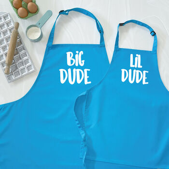 Big/Lil Dude Father And Son Apron Set, 3 of 6