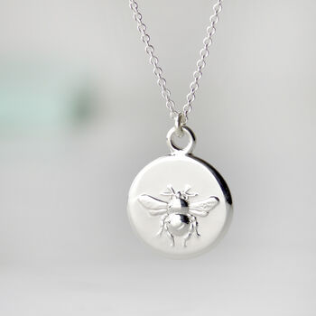 Bee Necklace And Earring Set Personalised, 4 of 7