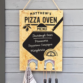 Personalised Pizza Oven Chalkboard Menu, 3 of 4