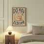 Do Not Disturb Bedroom Doodle Wall Art Print, thumbnail 7 of 12