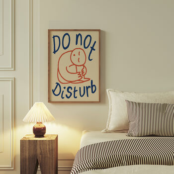 Do Not Disturb Bedroom Doodle Wall Art Print, 7 of 12