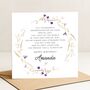Granddaughter Poem Birthday Card Personalised, thumbnail 2 of 7