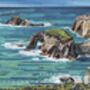 Lands End Cornwall Collage Art Print, thumbnail 3 of 4