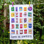 'Life Is Sweet' Tea Towel, thumbnail 2 of 4