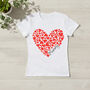 Personalised First Mother's Day Mummy And Me Matching T Shirt And Babygrow Set Hearts, thumbnail 2 of 3