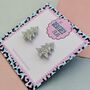 Christmas Tree Glitter Stud Earrings *More Colours Available*, thumbnail 12 of 12