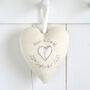 Personalised 2nd Cotton Wedding Anniversary Heart Gift, thumbnail 7 of 10