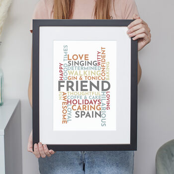 Personalised 'Use Your Own Words' Word Art Print, 6 of 7