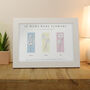 Personalised Flower Of The Month Family A4 Framed Print, thumbnail 1 of 9