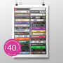 40th Birthday Gift Music From 1986 Personalised Print, thumbnail 1 of 9