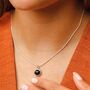 Black Onyx Healing Stone Necklace, Protection, thumbnail 1 of 10