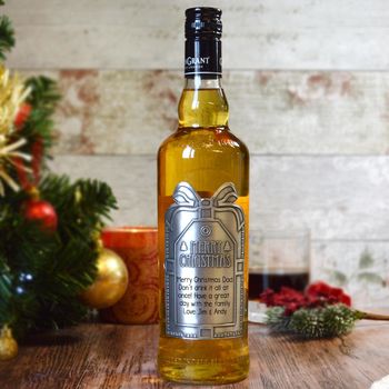 Personalised Xmas Single Malt Whisky With Pewter Label, 5 of 6