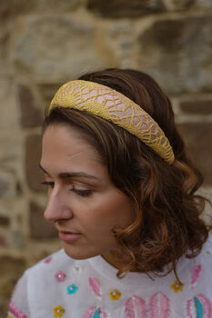 Peach And Yellow Padded Headband 'Everlee', 7 of 10