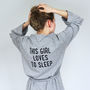 I Love Sleep Dressing Gown, thumbnail 1 of 5