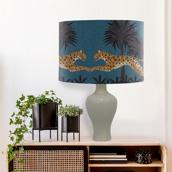 Leaping Leopard Lampshade, Multi Colours Available, 9 of 9
