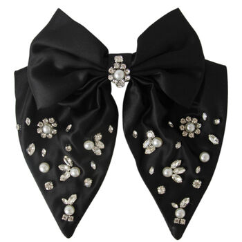 Crystal And Pearl Embellished Statement Hair Bow, 4 of 6